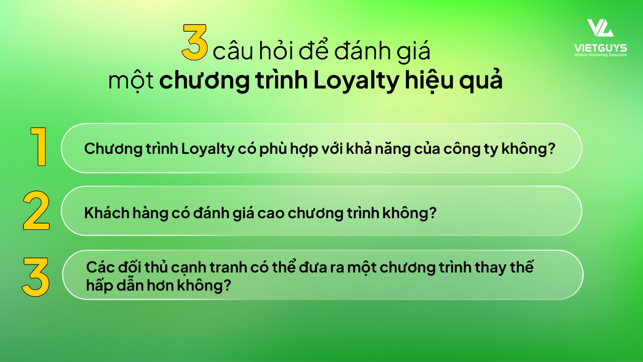 Cách đánh giá chương trình Loyalty hiệu quả.