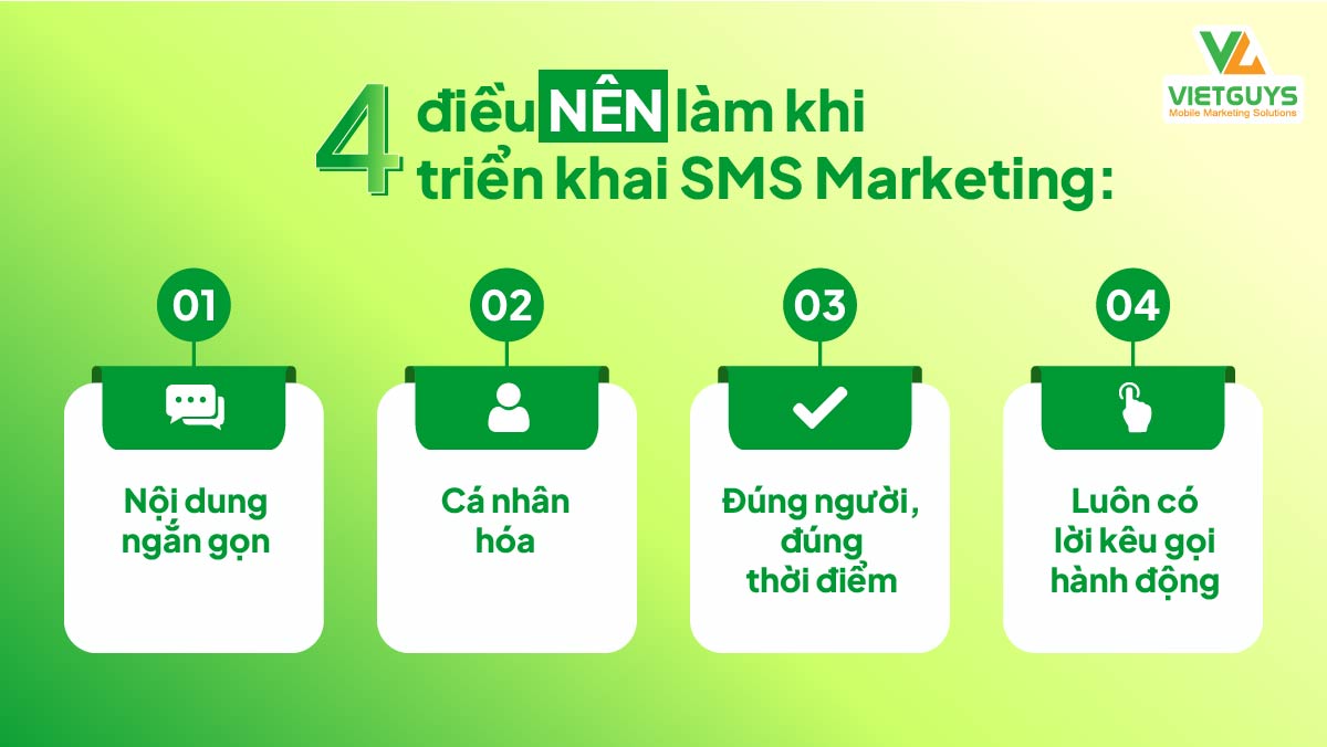 SMS Marketing điều nên làm