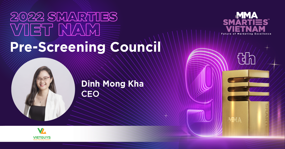 Ms. Đinh Mộng Kha vinh dự góp mặt trong ban sơ khảo SMARTIES VIETNAM 2022