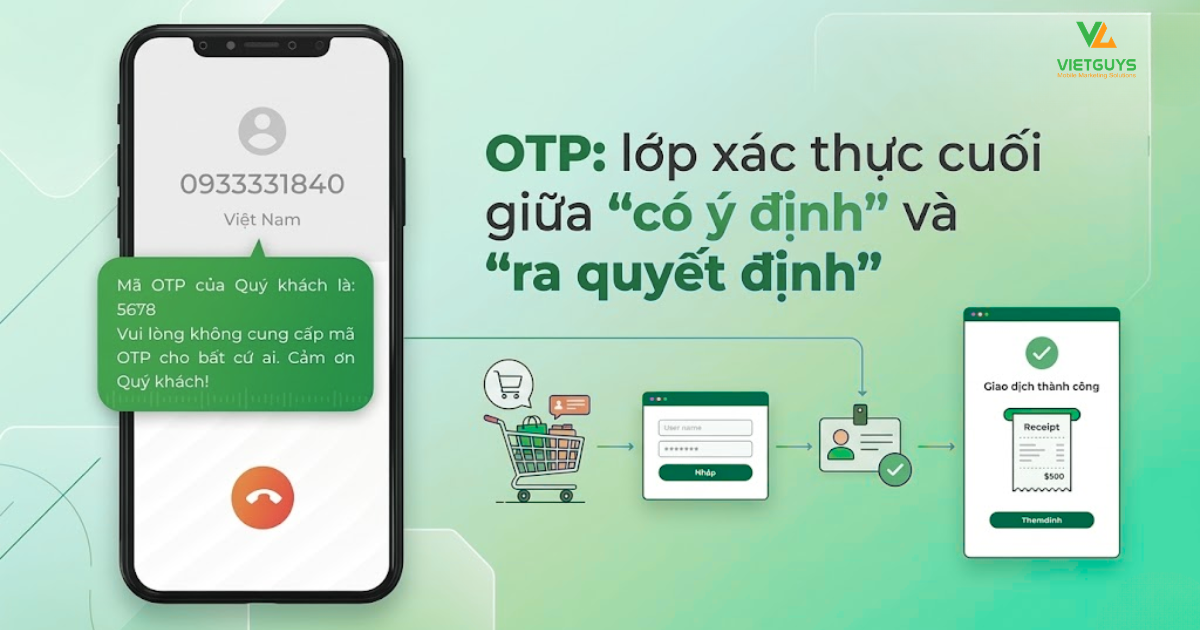 OTP: Điểm gần nhất với doanh thu nhưng cũng là "điểm nghẽn" nếu đến trễ 