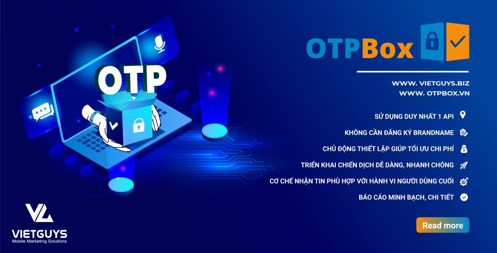 OTPBOX – GIẢI PHÁP XÁC THỰC OTP TỐI ƯU