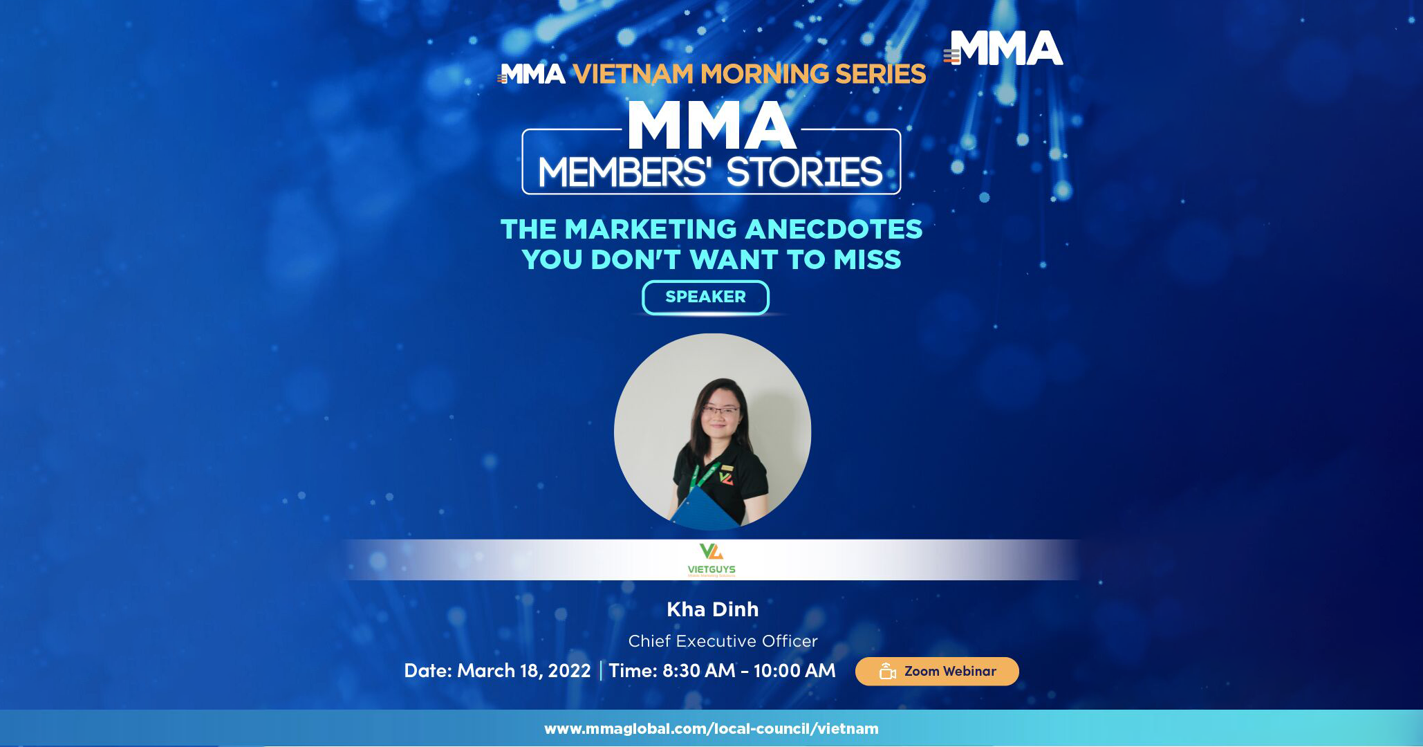 MMA morning series - MMA members' stories - giới thiệu diễn giả