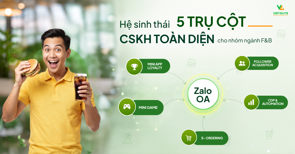 Zalo Engagement Solution Cho F&B: Xây Dựng Kênh Bán Hàng Và Chăm Sóc Khách Hàng Toàn Diện